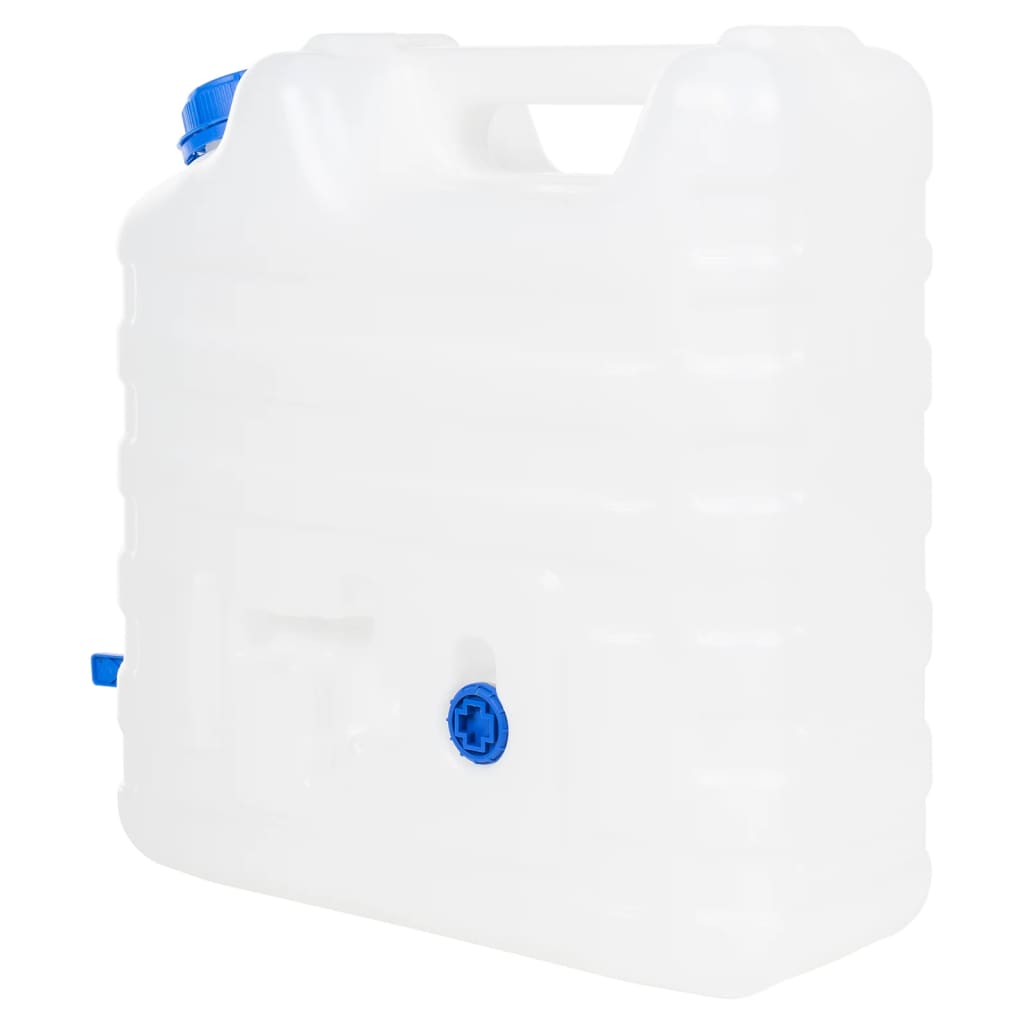 vidaXL vanddunk med tappehane 15 l plast transparent