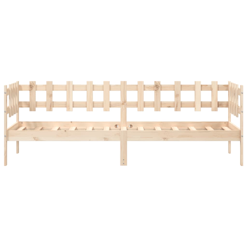 vidaXL daybed uden madras 90x200 cm massivt fyrretræ